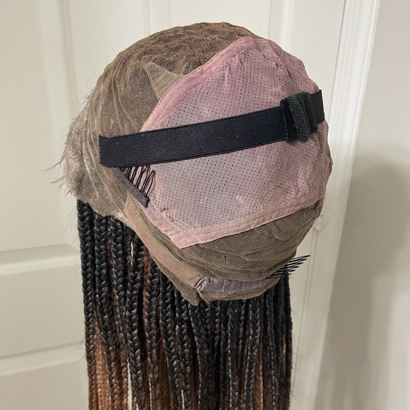 Ombré Box Braid Full Lace Wig - Picture 6 of 6